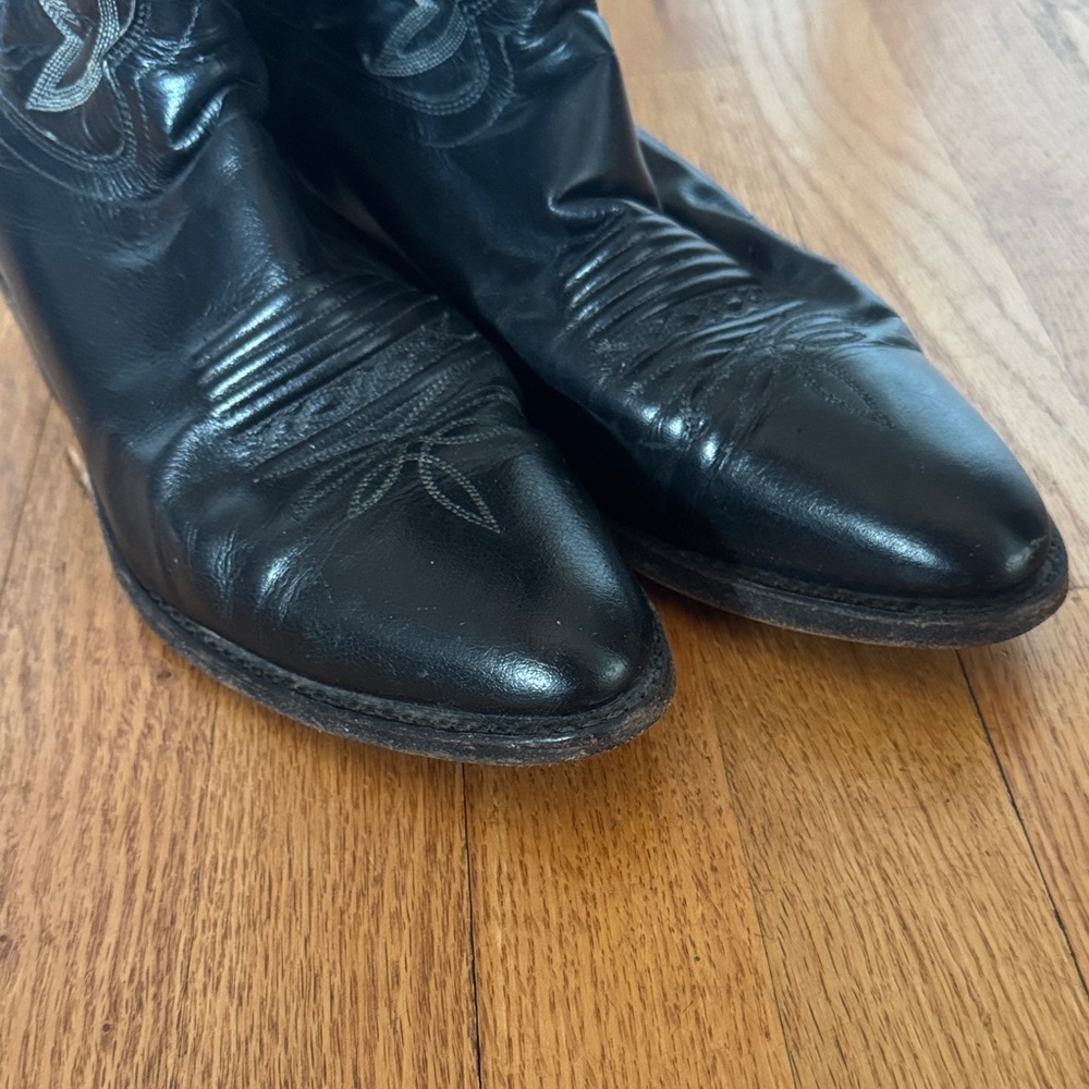 Dan Post Midnight Black Western Boots - Picture 4 of 9